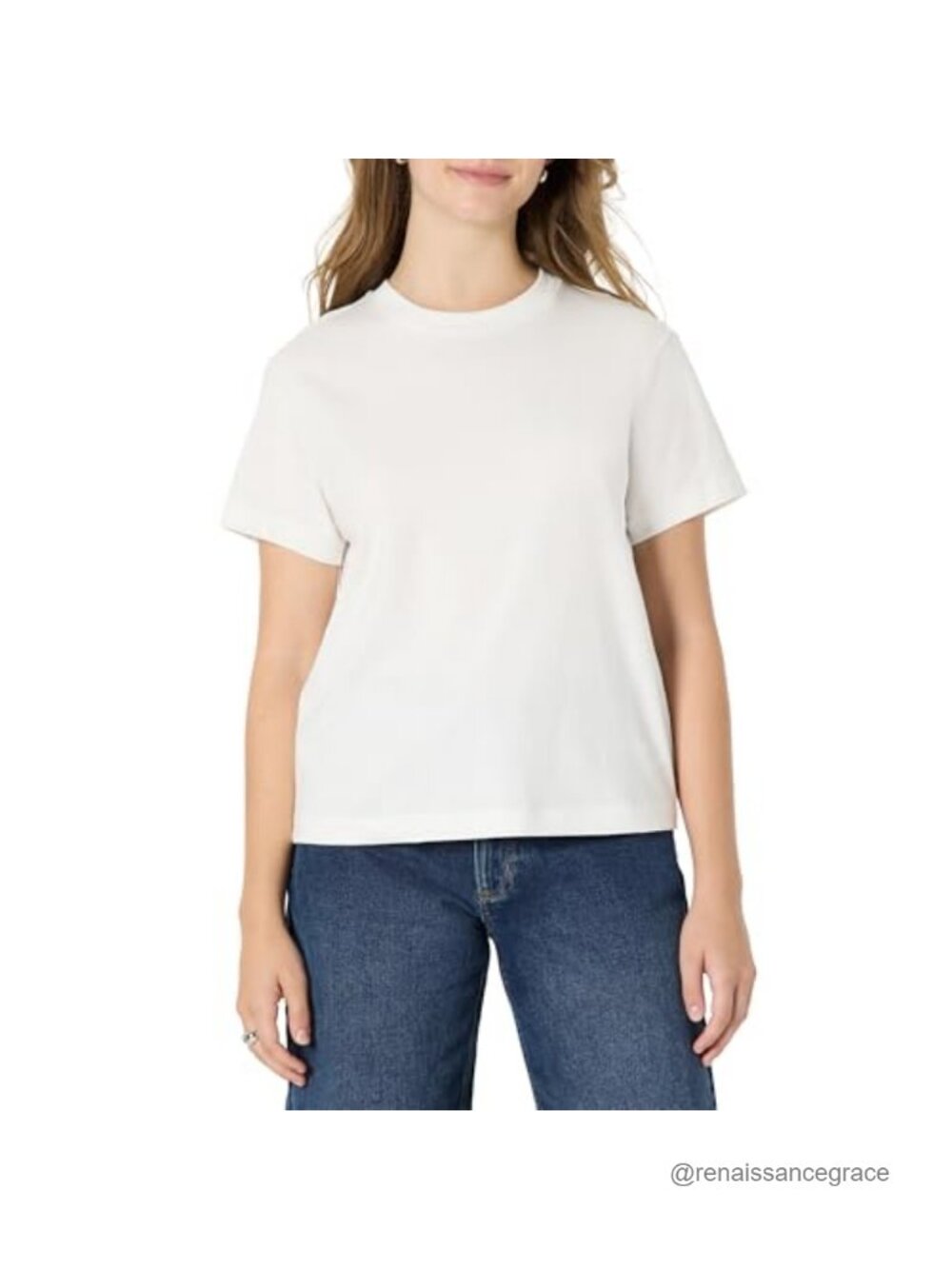 Relaxed Fit Cotton Crewneck Short Sleeve T-Shirt Classic Staple Tee